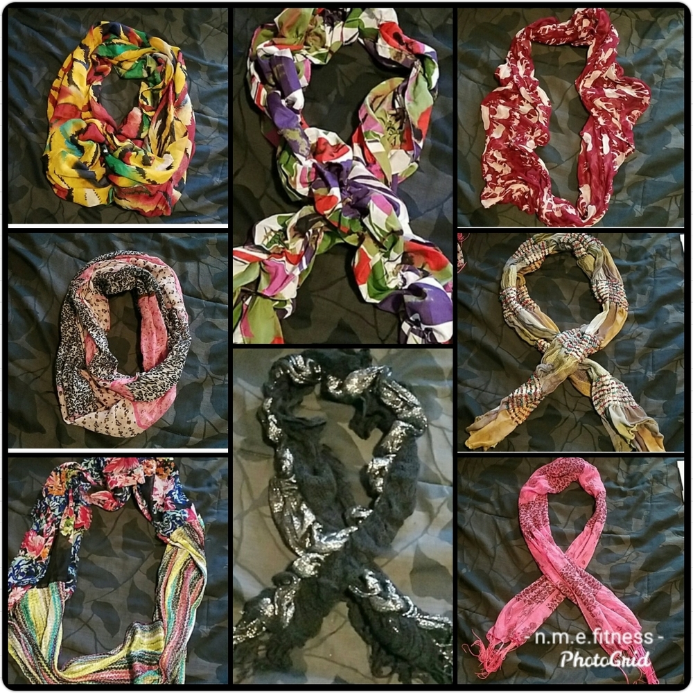 Lot of 8 Women's Scarves